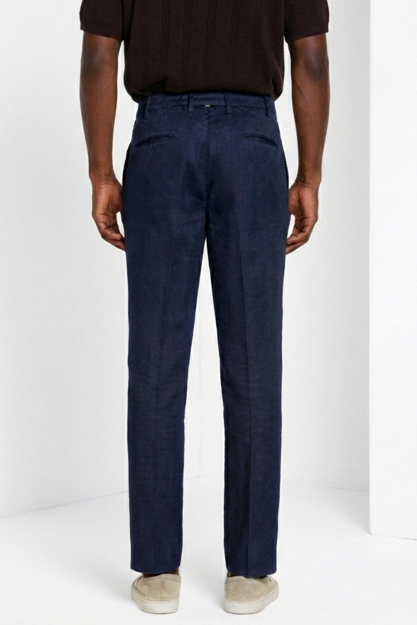 New York Icon Flex Hose Chino Herren aus Leinen und Baumwoll Twill regular fit