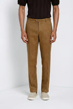 New York Icon Flex pantalone chino uomo in twill lino e cotone regular fit