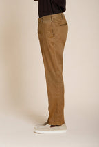 New York Icon Flex pantalone chino uomo in twill lino e cotone regular fit