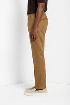 New York Icon Flex pantalone chino uomo in twill lino e cotone regular fit