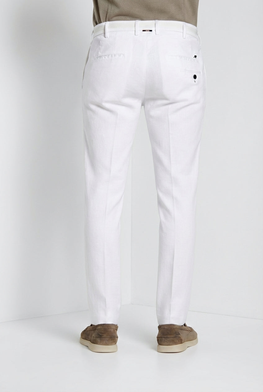 New York Cambridge pantalone chino uomo in twill regular fit
