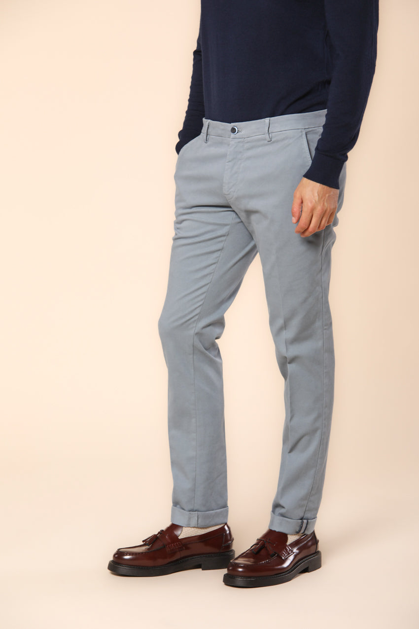 Milano Herren Chino Hose  aus Gabardine Stretch extra slim Fit ①