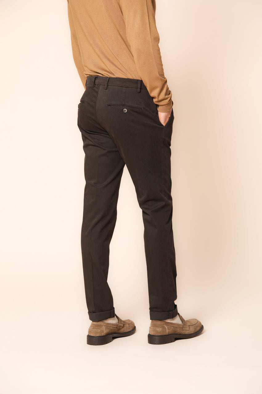 Milano Herren Chino Hose aus Gabardine Stretch extra slim Fit  ①.