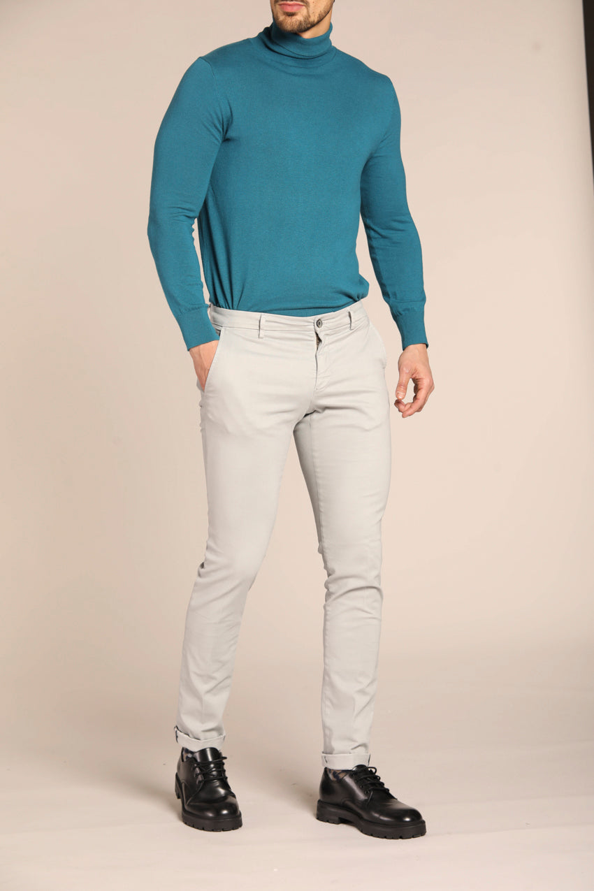immagine 2 di pantalone chino uomo modello Milano Style, di colore grigio, fit extra slim di Mason's