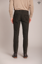 Foto 3 Milano pantalone chino uomo in gabardina stretch extra slim fit ①
