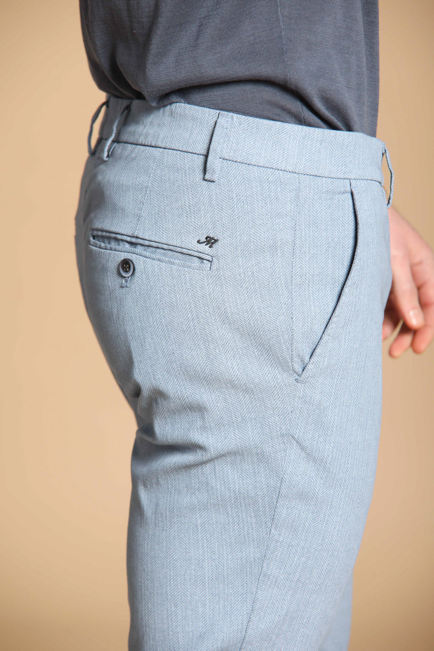 Milano Herren Chino-Hose in Resca Extra-Slim Fit