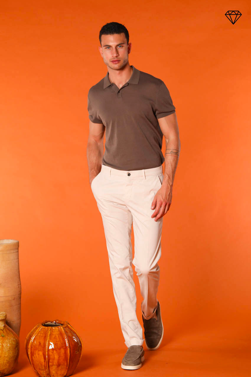 Milano Herren Chino Hose aus Pima-Baumwolle Extra Slim Fit ①