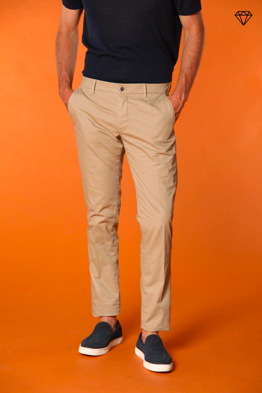 Milano Herren Chino Hose aus Pima-Baumwolle Extra Slim Fit ①