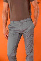 Milano Herren Chino Hose aus Pima-Baumwolle Extra Slim Fit ①