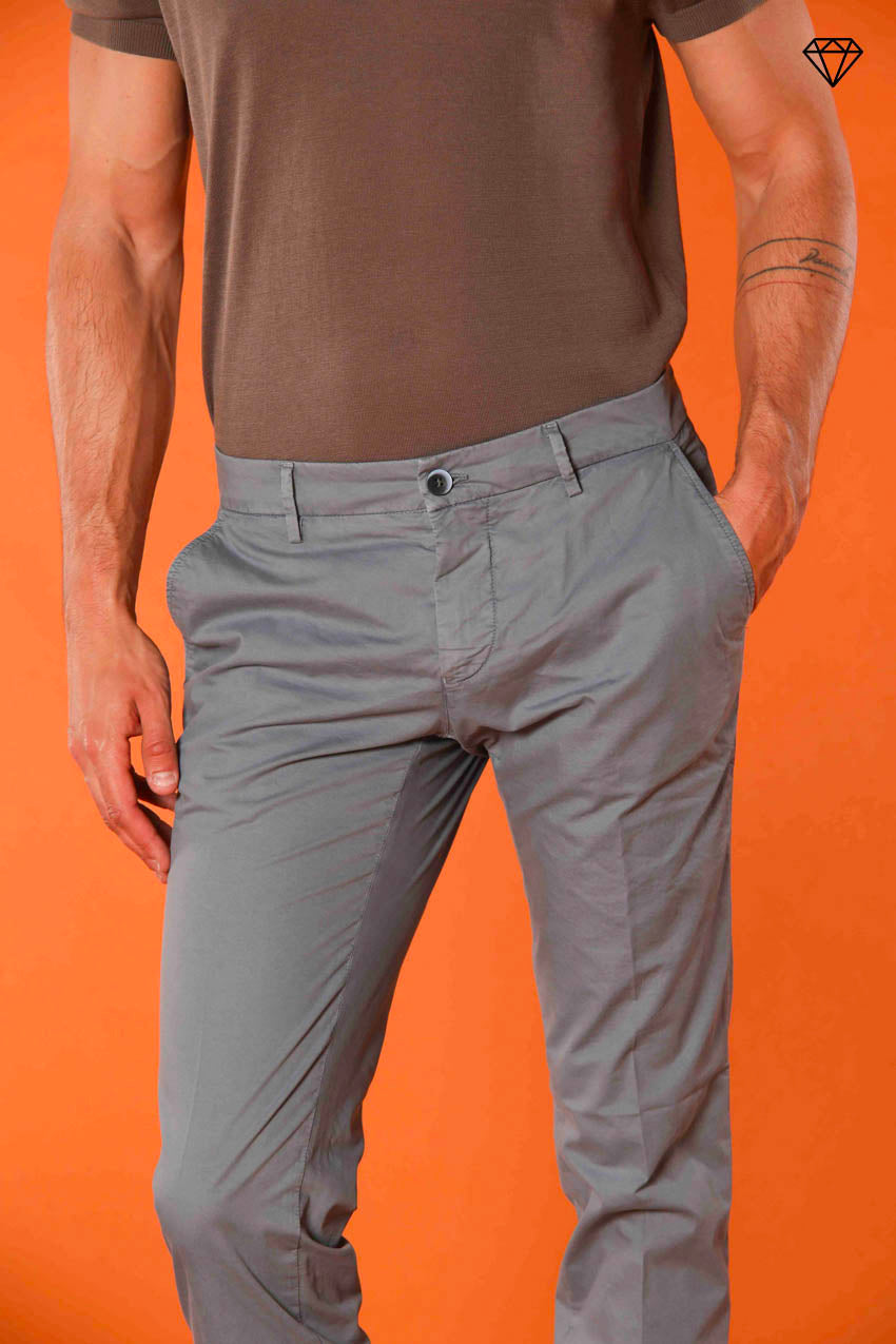 Milano Herren Chino Hose aus Pima-Baumwolle Extra Slim Fit ①