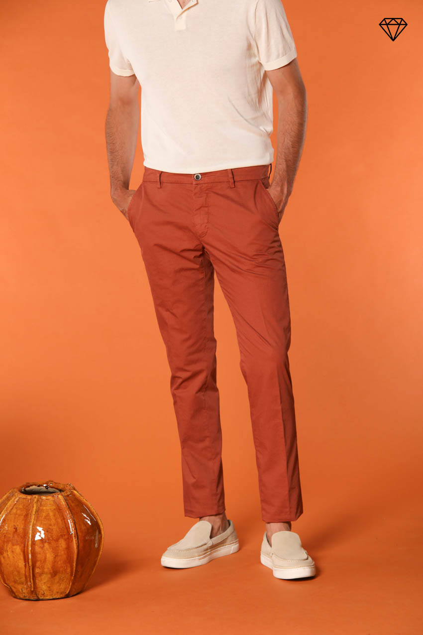 Milano Herren Chino Hose aus Pima-Baumwolle Extra Slim Fit ①