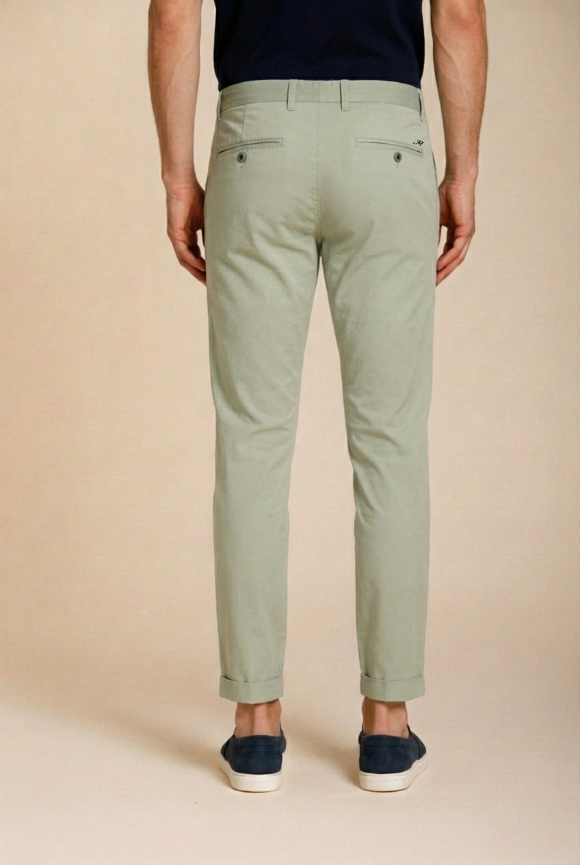 Milano Herren Chino Hose aus Gabardine Stretch extra slim fit ①