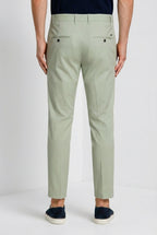 Milano pantalone chino uomo in gabardina stretch extra slim fit ①