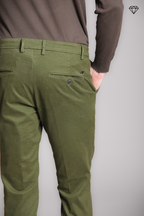 Milano Herren Chino Hose in Gabardine Stretch Extra Slim Fit ①