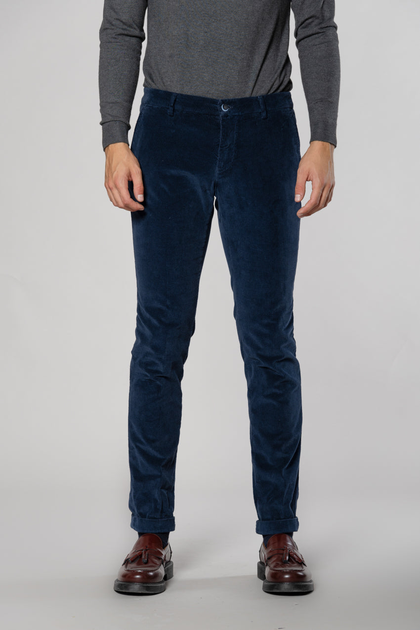 Milano pantalone chino uomo in velluto 500 righe extra slim fit