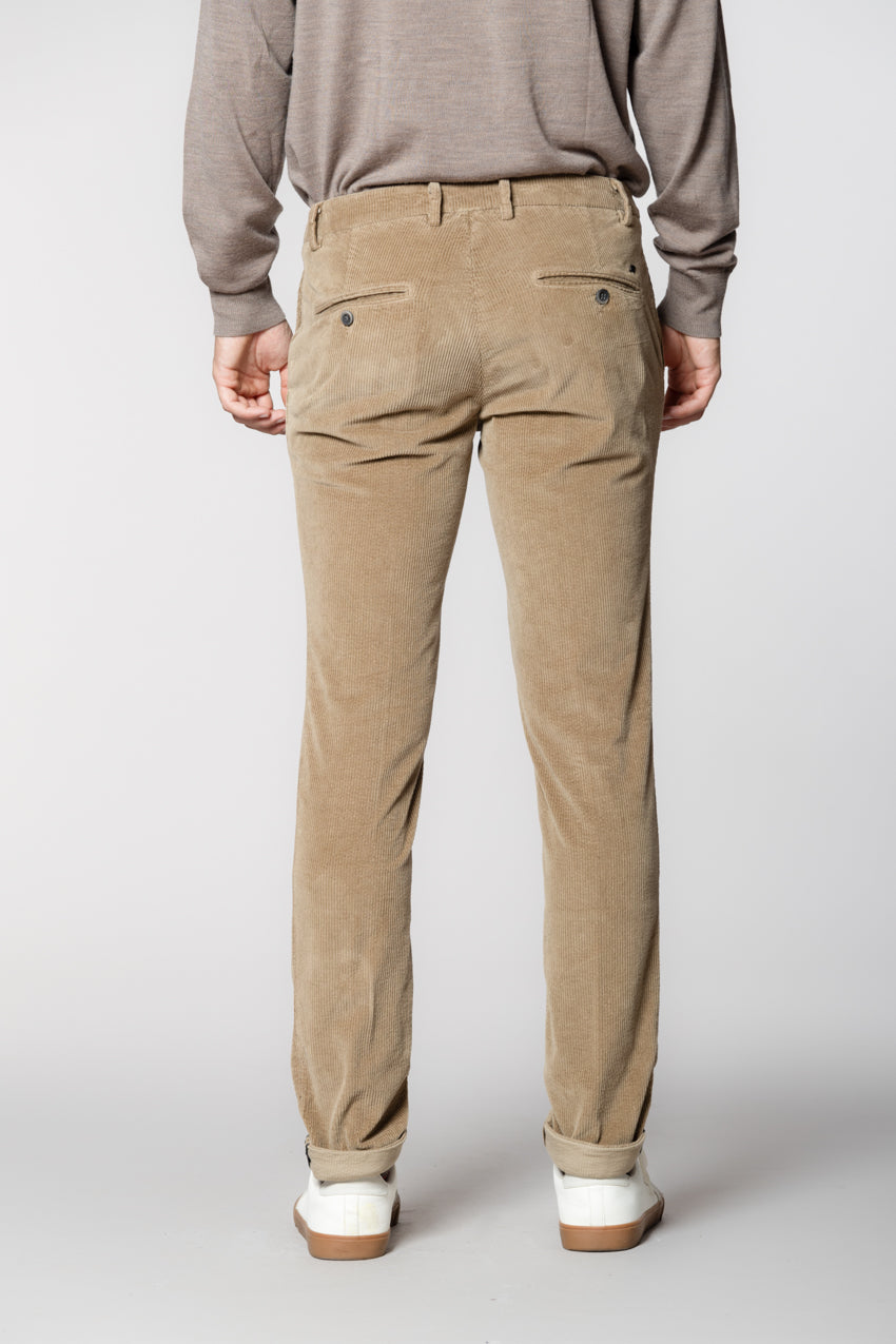 Milano Herren Chinohose aus 500-Rippen-Samt extra slim fit