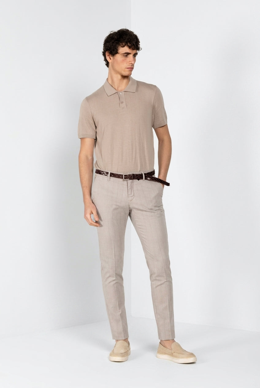 Milano pantalone chino uomo in resca extra slim fit