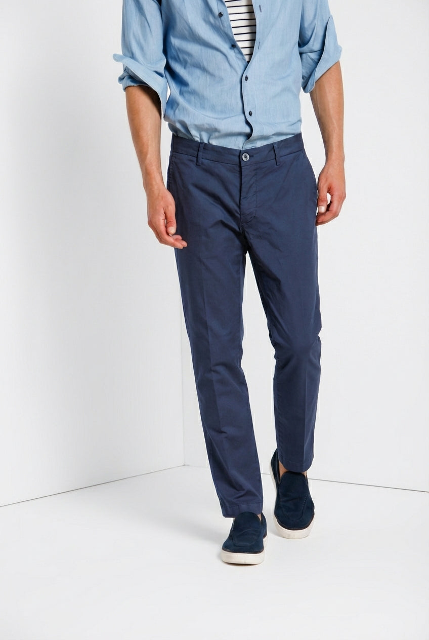 Milano Herren Chino Hose aus Stretch Gabardine extra slim fit ①
