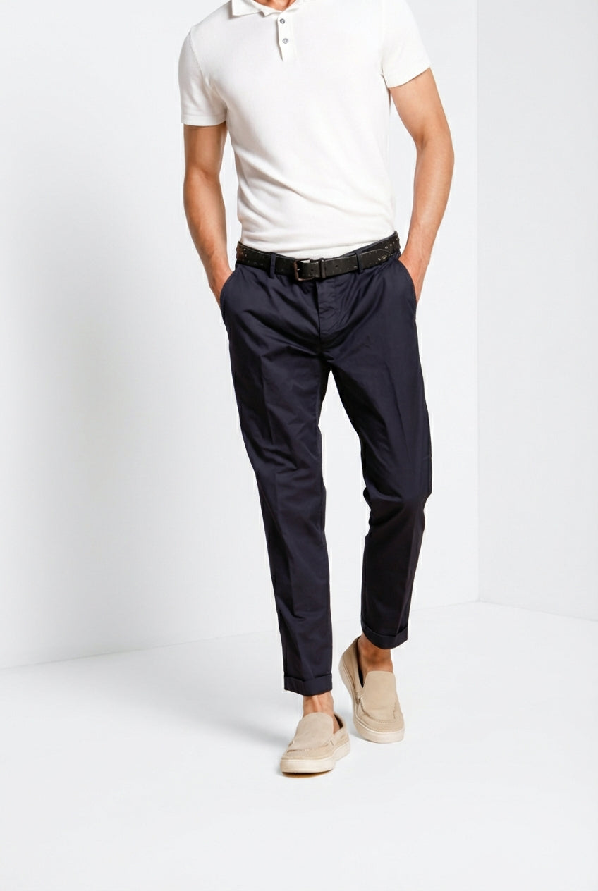 Milano Hose Chino Herren aus Stretch-Gabardine extra slim fit ①