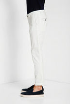 Milano pantalone chino uomo in gabardina stretch extra slim fit ①