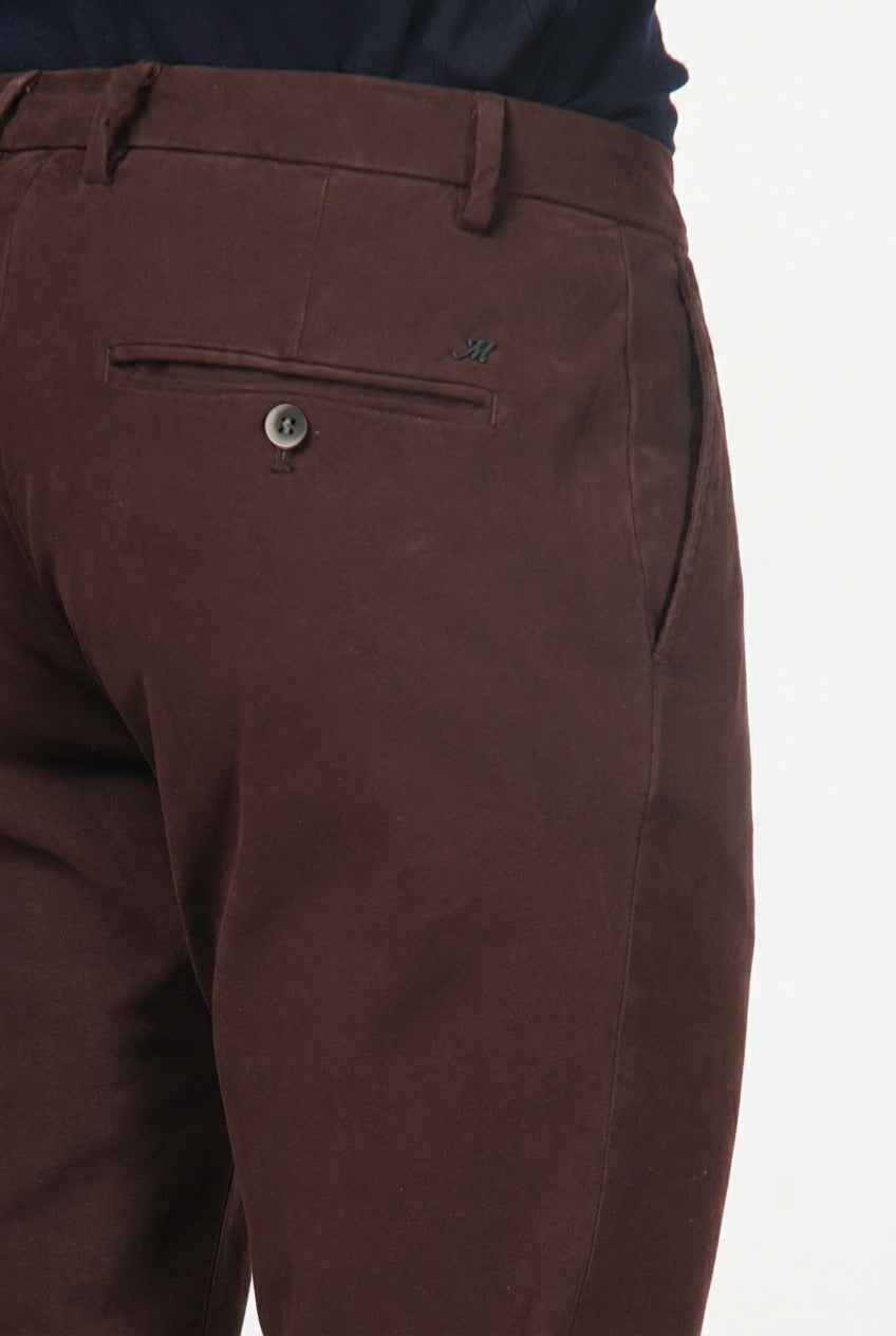 Milano Chinohose Herren in Stretch-Gabardine, Extra Slim Fit ①