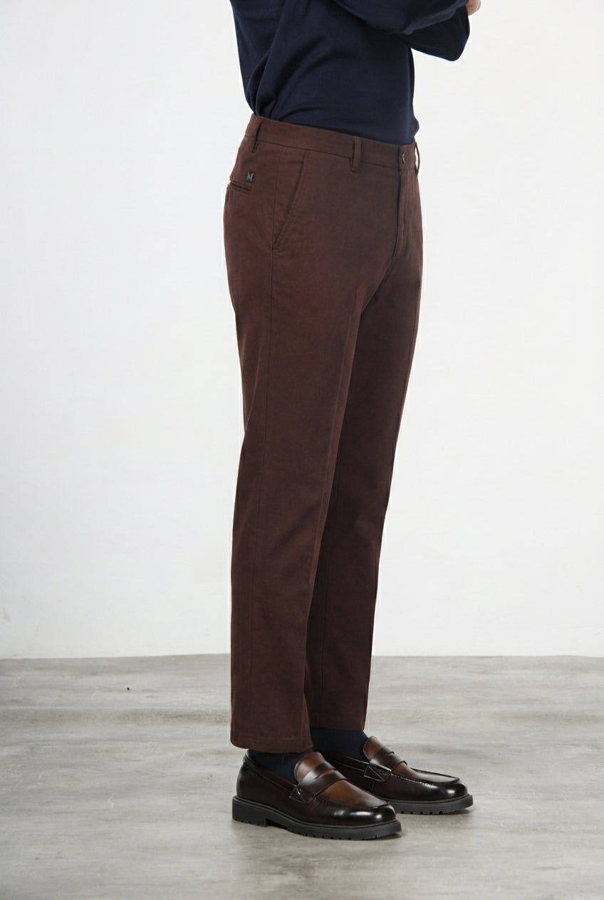 Milano Chinohose Herren in Stretch-Gabardine, Extra Slim Fit ①