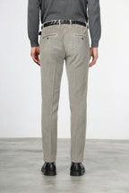 Milano pantalone chino uomo in velluto 500 righe extra slim fit ①