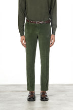 Milano pantalone chino uomo in velluto 500 righe extra slim fit ①