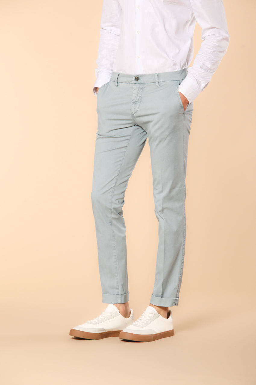 Milano Essential Herren Chino Hose aus Pima-Baumwoll-Twill Stretch Extra Slim Fit