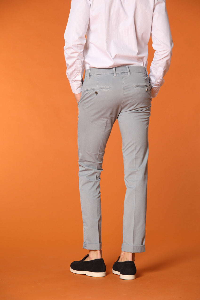 Milano Essential Herren Chino Hose aus Pima-Baumwoll-Twill Stretch Extra Slim Fit