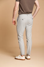 Osaka pantalone chino uomo gessato carrot fit