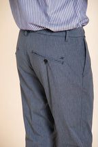 Osaka pantalone chino uomo in gessato fine carrot fit