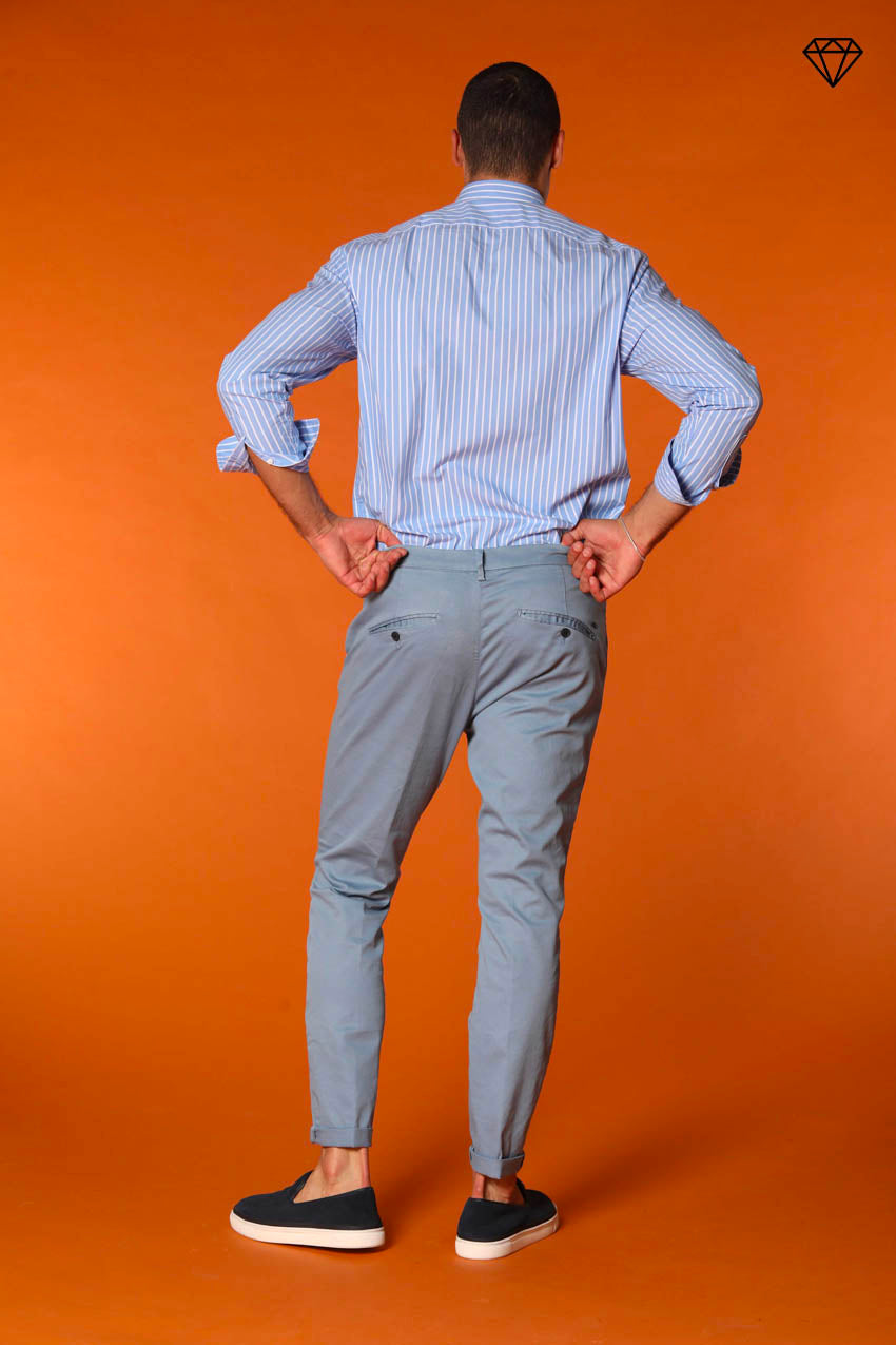 Osaka Herren Chino Hose aus Baumwolle und Tencel Carrot Fit ①