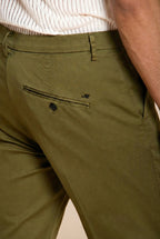 Osaka Herren Chinohose aus feiner Baumwoll- und Lyocell-Trikotgewebe carrot fit