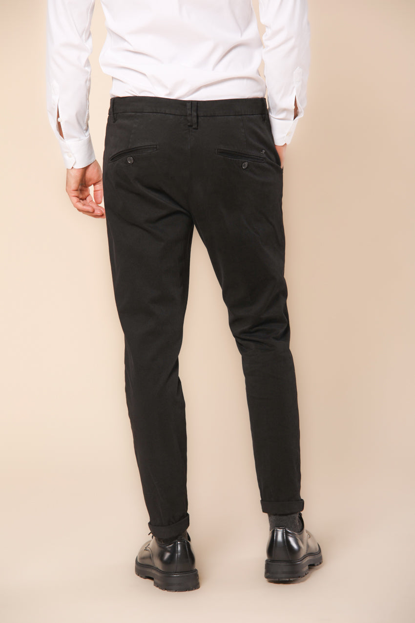 Osaka 1 Pinces Herren Chino-Hose aus Baumwolle Stretch Carrot Fit