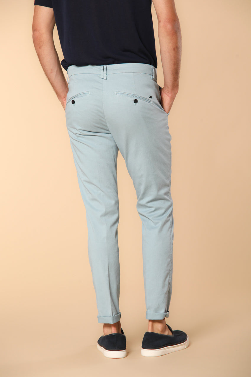 Osaka 1 Pinces Herren Chino Hose aus Baumwoll- und Lyocell-Twill Carrot Fit