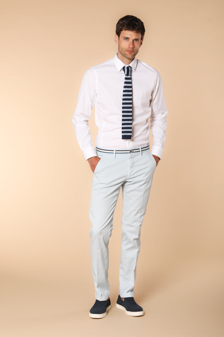 Torino Summer pantalone chino uomo in twill di cotone e lyocell slim fit