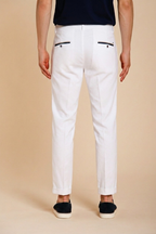 Torino Summer pantalone chino uomo in twill di cotone e lyocell slim fit