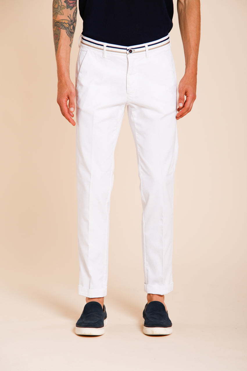 Torino Summer pantalone chino uomo in twill di cotone e lyocell slim fit