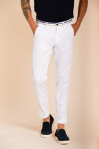 Torino Summer pantalone chino uomo in twill di cotone e lyocell slim fit