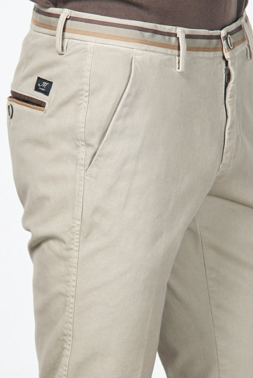 Torino Winter-Chino-Hose für Herren in Gabardine Stretch Slim Fit