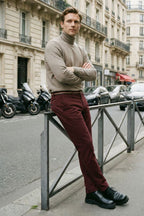 Torino Winter Chinohose für Herren aus Stretch-Gabardine mit slim fit