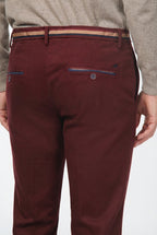 Torino Winter pantalone chino uomo in gabardina stretch slim fit