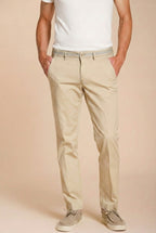 Torino University Herren Chino Hose aus Stretch-Satin slim fit