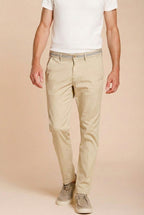 Torino University Herren Chino Hose aus Stretch-Satin slim fit