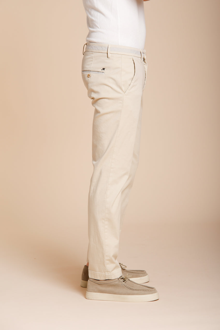 Torino University Herren Chino Hose aus Stretch-Satin slim fit