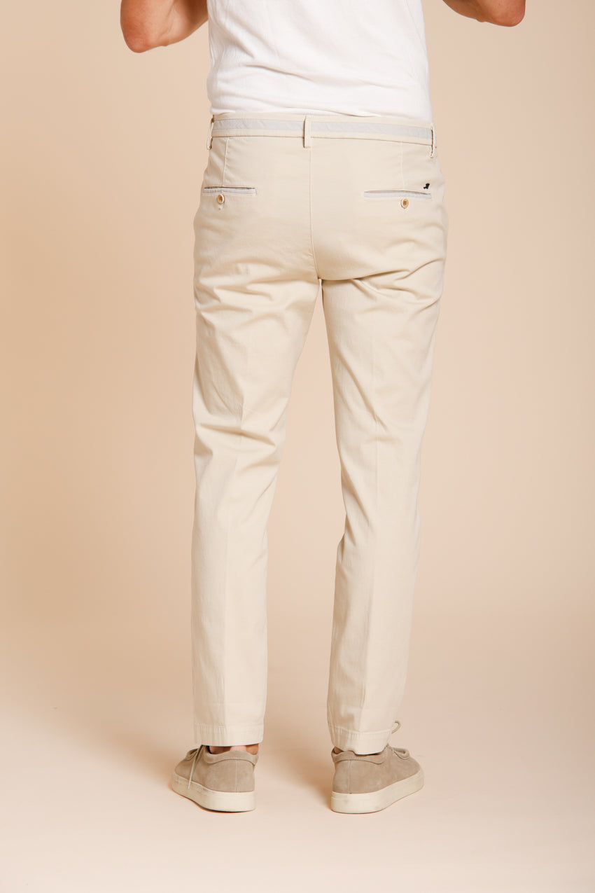 Torino University Herren Chino Hose aus Stretch-Satin slim fit