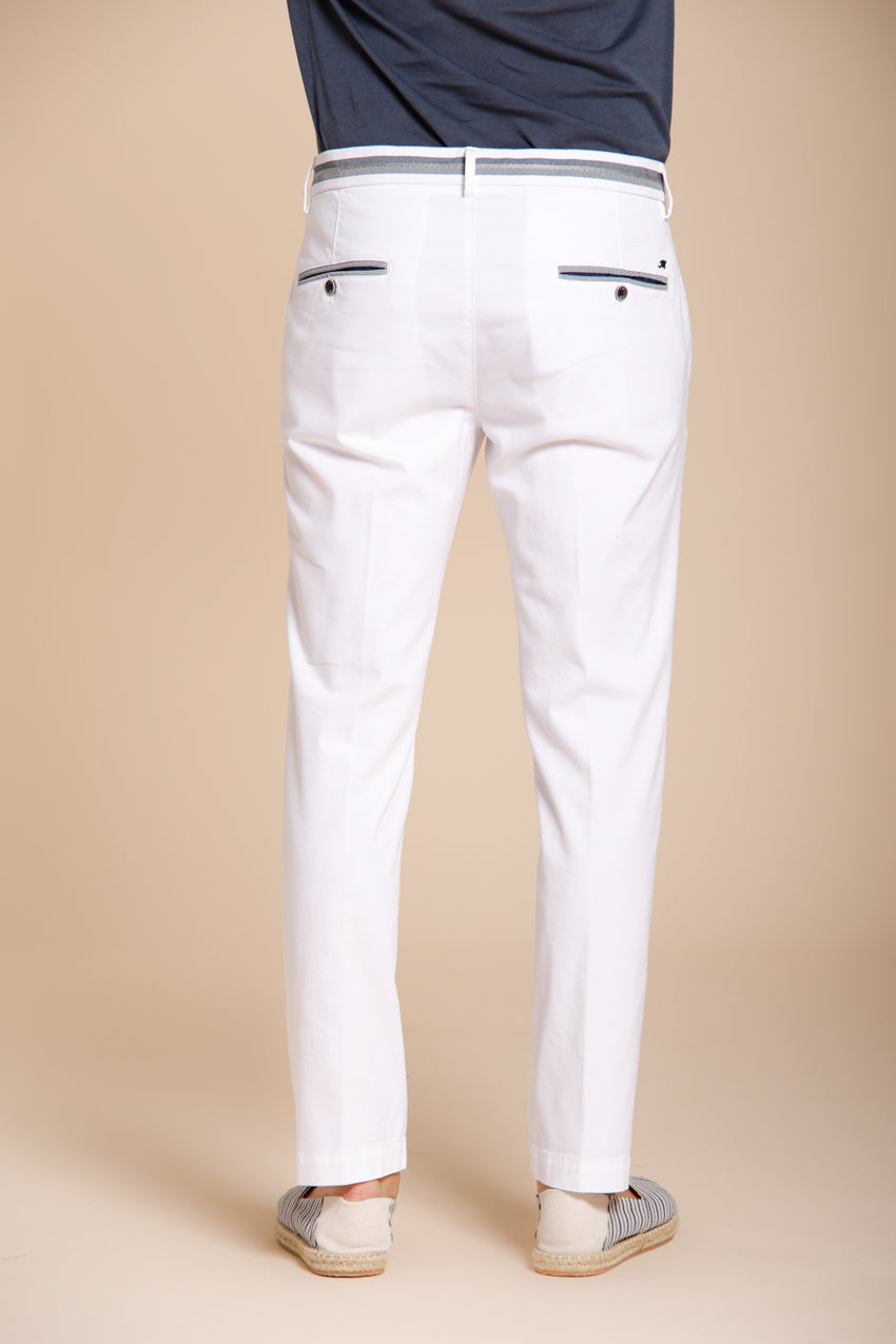 Torino Elegance Hose Chino Herren aus feiner Tricotine aus Baumwolle und Lyocell slim fit