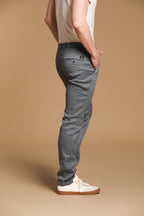 Torino Herren-Chinohose aus Baumwoll-Leinen-Twill Slim Fit