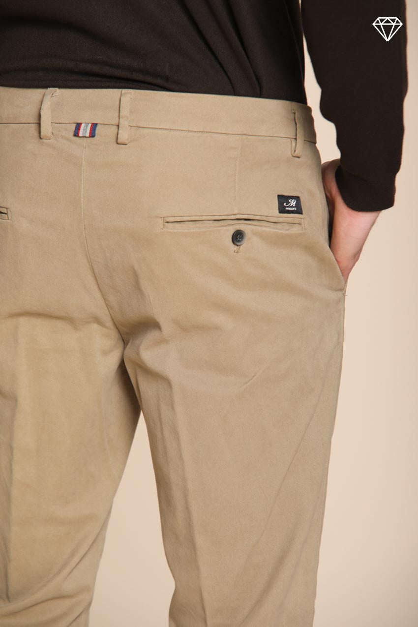 Foto 2 Torino pantalone chino uomo in gabardina slim fit ①